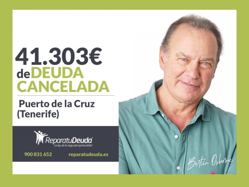 Repara tu Deuda Abogados cancela 41.303 ? en Tenerife con la Ley de la Segunda Oportunidad