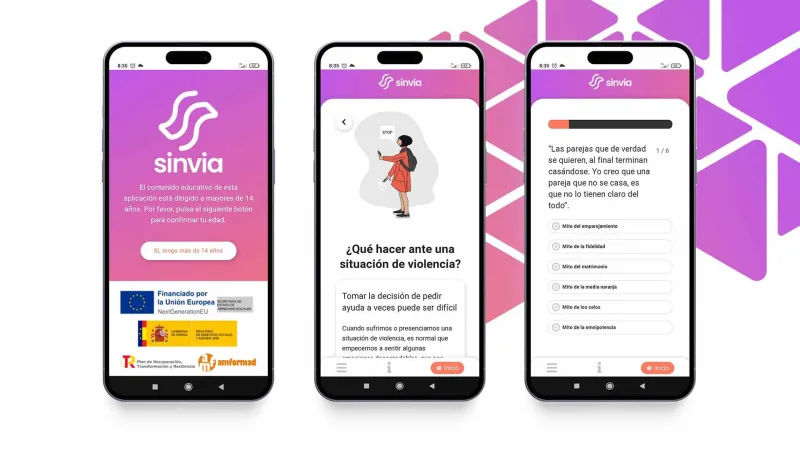 AMFORMAD lanza SINVIA, la app que ayuda a comprender, detectar y prevenir la violencia en la adolescencia