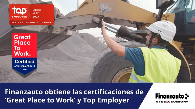 Finanzauto obtiene las certificaciones de ?Great Place to Work? y Top Employer