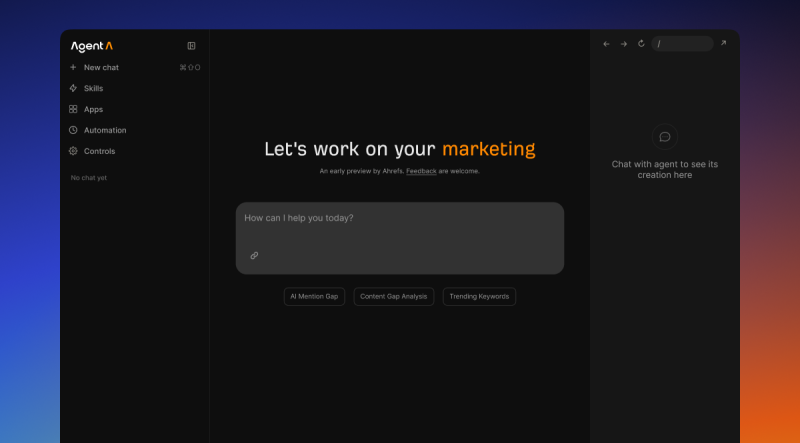 Ahrefs lanza el agente de IA "Agent A" para la nueva era del marketing